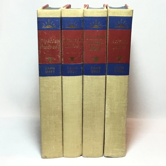 Zane Grey Walter J Black Hardcover Book Lot of 4 Western: #8, #9, #11 & #12 - Picture 1 of 6